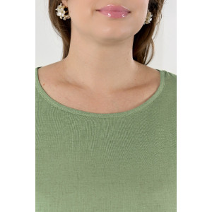 Блузка женская "Камео-4" плательная ткань (р-ры: 48-58) хаки