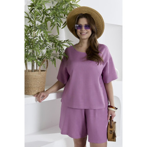 Блузка женская "Камео-4" плательная ткань (р-ры: 48-58) лиловый