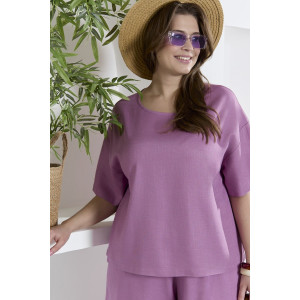 Блузка женская "Камео-4" плательная ткань (р-ры: 48-58) лиловый