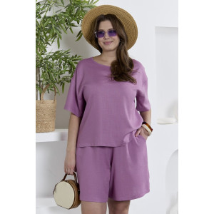 Блузка женская "Камео-4" плательная ткань (р-ры: 48-58) лиловый