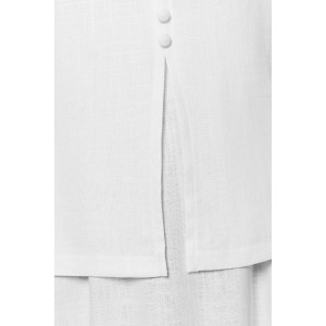 Блузка-топ женская "Камео-6" плательная ткань (р-ры: 48-58) белый