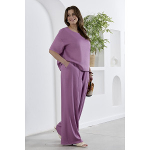 Брюки женские "Камео-2" плательная ткань (р-ры: 48-58) лиловый