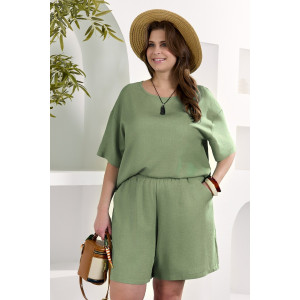 Шорты женские "Камео-3" плательная ткань (р-ры: 48-58) хаки