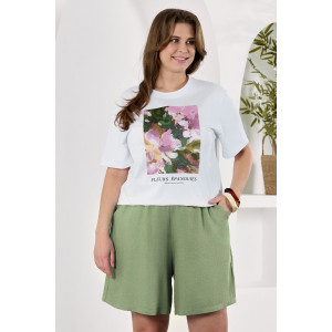 Шорты женские "Камео-3" плательная ткань (р-ры: 48-58) хаки