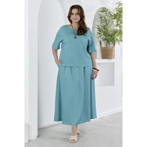 Юбка женская "Камео-5" плательная ткань (р-ры: 48-58) бирюзовый