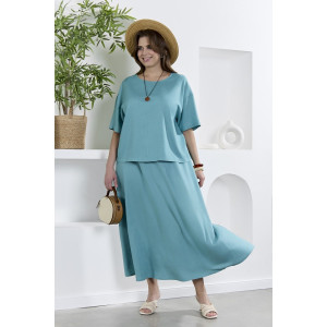 Юбка женская "Камео-5" плательная ткань (р-ры: 48-58) бирюзовый