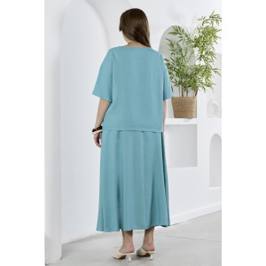 Юбка женская "Камео-5" плательная ткань (р-ры: 48-58) бирюзовый