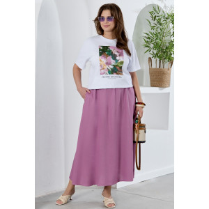 Юбка женская "Камео-5" плательная ткань (р-ры: 48-58) лиловый