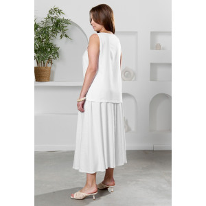 Юбка женская "Камео-5" плательная ткань (р-ры: 48-58) белый