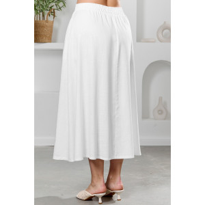 Юбка женская "Камео-5" плательная ткань (р-ры: 48-58) белый