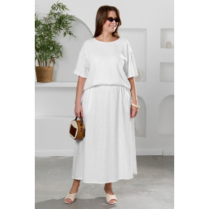 Юбка женская "Камео-5" плательная ткань (р-ры: 48-58) белый