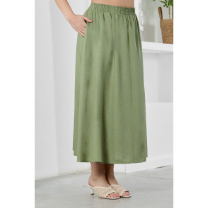 Юбка женская "Камео-5" плательная ткань (р-ры: 48-58) хаки