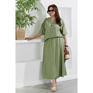 Юбка женская "Камео-5" плательная ткань (р-ры: 48-58) хаки