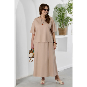 Юбка женская "Камео-5" плательная ткань (р-ры: 48-58) бежевый