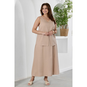 Юбка женская "Камео-5" плательная ткань (р-ры: 48-58) бежевый