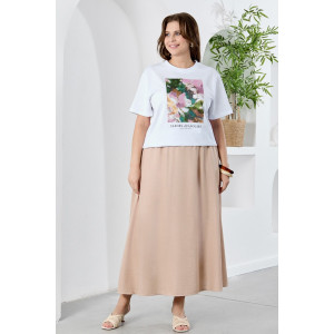 Футболка женская "Камео-7" кулирка (р-ры: 48-58) белый