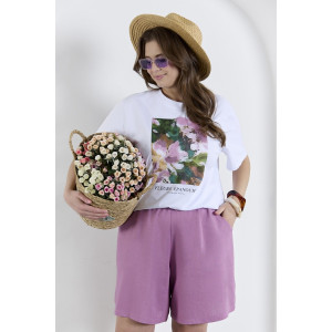 Футболка женская "Камео-7" кулирка (р-ры: 48-58) белый