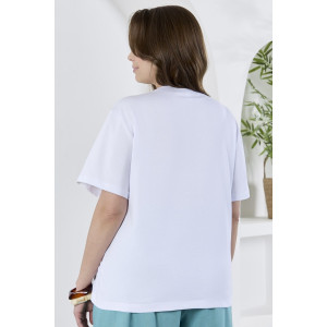 Футболка женская "Камео-7" кулирка (р-ры: 48-58) белый