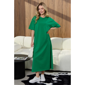 Платье-туника женское "Инта" кулирка с лайкрой (р-ры: 44-62) зеленый