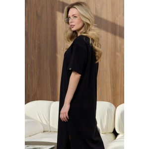 Платье-туника женское "Инта" кулирка с лайкрой (р-ры: 44-62) черный
