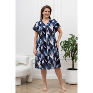 Халат женский "Хомли" кулирка (р-ры: 50-64) индиго