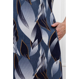 Халат женский "Хомли" кулирка (р-ры: 50-64) индиго