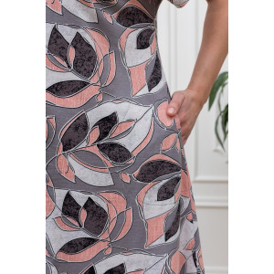 Халат женский "Хомли" кулирка (р-ры: 50-64) серый