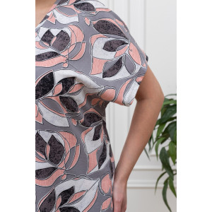 Халат женский "Хомли" кулирка (р-ры: 50-64) серый