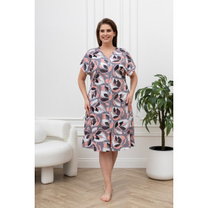 Халат женский "Хомли" кулирка (р-ры: 50-64) серый