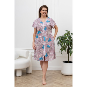 Халат женский "Хомли" кулирка (р-ры: 50-64) капучино