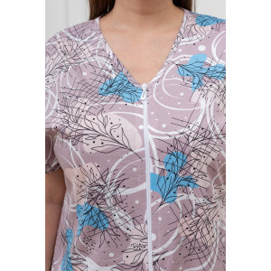 Халат женский "Хомли" кулирка (р-ры: 50-64) капучино