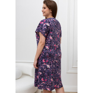 Халат женский "Хомли" кулирка (р-ры: 50-64) розовый