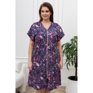 Халат женский "Хомли" кулирка (р-ры: 50-64) розовый