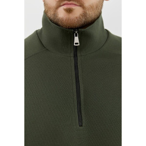 Толстовка мужская "Интер-1" интерлок-пике (р-ры: 48-58) хаки