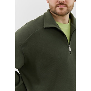 Толстовка мужская "Интер-1" интерлок-пике (р-ры: 48-58) хаки