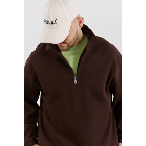 Толстовка мужская "Интер-1" интерлок-пике (р-ры: 48-58) коричневый