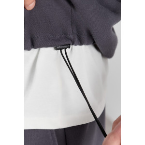 Толстовка мужская "Интер-1" интерлок-пике (р-ры: 48-58) графитовый