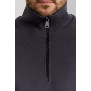 Толстовка мужская "Интер-1" интерлок-пике (р-ры: 48-58) графитовый