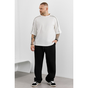 Брюки мужские "Интер-2" пике (р-ры: 48-58) черный