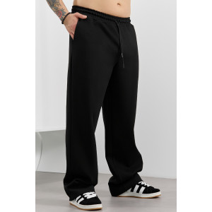 Брюки мужские "Интер-2" пике (р-ры: 48-58) черный