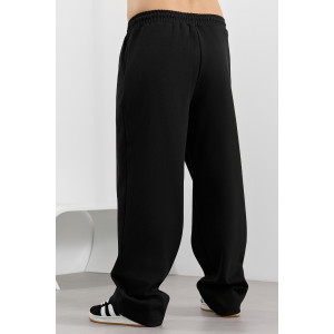 Брюки мужские "Интер-2" пике (р-ры: 48-58) черный