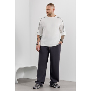 Брюки мужские "Интер-2" пике (р-ры: 48-58) графитовый