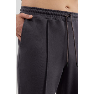 Брюки мужские "Интер-3" интерлок-пике (р-ры: 48-58) графитовый