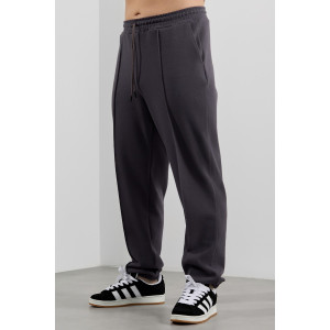 Брюки мужские "Интер-3" интерлок-пике (р-ры: 48-58) графитовый