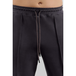 Брюки мужские "Интер-3" интерлок-пике (р-ры: 48-58) графитовый