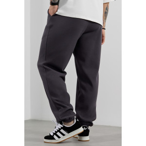 Брюки мужские "Интер-3" интерлок-пике (р-ры: 48-58) графитовый