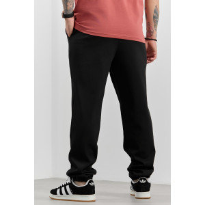 Брюки мужские "Интер-3" интерлок-пике (р-ры: 48-58) черный