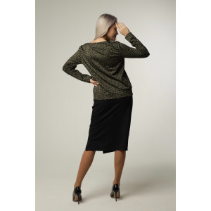 Джемпер женский Д12 жаккард принт (последний размер) хаки леопард 52,56 Джемпер женский Д12 жаккард принт (последний размер) хаки леопард 52,56