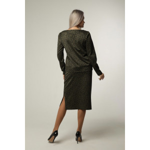 Джемпер женский Д12 жаккард принт (последний размер) хаки леопард 52,56 Джемпер женский Д12 жаккард принт (последний размер) хаки леопард 52,56