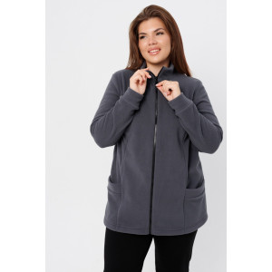 Толстовка женская ТЖ37 флис (последний размер) графит 56 Толстовка женская ТЖ37 флис (последний размер) графит 56